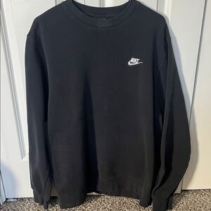 Nike Men's Classic Black Crewneck Sweater